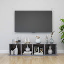tv-borde 2 stk. 37x35x37 cm konstrueret træ betongrå
