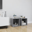 tv-borde 2 stk. 37x35x37 cm konstrueret træ betongrå