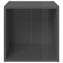tv-borde 4 stk. 37x35x37 cm konstrueret træ grå højglans