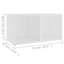 tv-bord 72x35x36,5 cm konstrueret træ hvid
