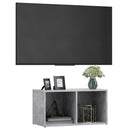tv-skab 72x35x36,5 cm konstrueret træ betongrå