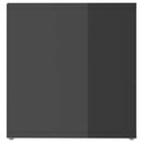 tv-skab 72x35x36,5 cm konstrueret træ grå højglans