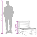 midtermodul til havesofa massivt fyrretræ hvid