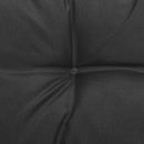 fodskammel til haven med hynde massivt fyrretræ grå