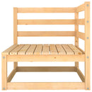 2-personers havesofa m. hynder massivt fyrretræ