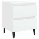 sengebord 40x35x50 cm konstrueret træ hvid