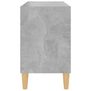 tv-skab med massive træben 69,5x30x50 cm betongrå