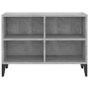 tv-skab med metalben 69,5x30x50 cm betongrå