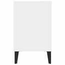 tv-skab med metalben 103,5x30x50 cm hvid