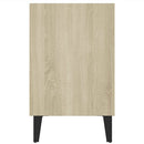 tv-skab med metalben 103,5x30x50 cm sonoma-eg