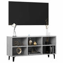 tv-skab med metalben 103,5x30x50 cm betongrå