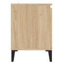 tv-skab med metalben 103,5x35x50 cm sonoma-eg