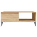 sofabord 90x60x35 cm konstrueret træ sonoma-eg