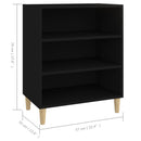 skænk 57x35x70 cm konstrueret træ sort