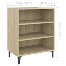 skænk 57x35x70 cm konstrueret træ sonoma-eg