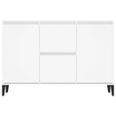 skænk 102x35x70 cm konstrueret træ hvid