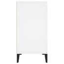 skænk 102x35x70 cm konstrueret træ hvid