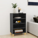 skænk 57x35x90 cm konstrueret træ grå højglans