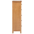 kommode 45x32x110 cm massivt egetræ