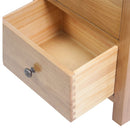 kommode 45x32x110 cm massivt egetræ