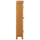 opbevaringsskab 50x22x110 cm massivt egetræ