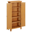 opbevaringsskab 50x22x110 cm massivt egetræ