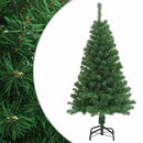 kunstigt juletræ med tykke grene 120 cm PVC grøn