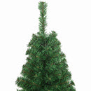 kunstigt juletræ med tykke grene 120 cm PVC grøn