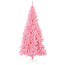 kunstigt juletræ med juletræsfod 240 cm PVC lyserød