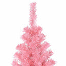 kunstigt juletræ med juletræsfod 240 cm PVC lyserød