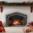 juleguirlande med LED-lys 20 m sort