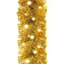 juleguirlande med LED-lys 20 m guldfarvet