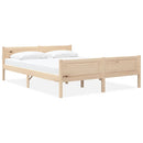sengeramme uden madras massivt fyrretræ 140x200 cm