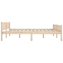 sengestel 180x200 cm massivt fyrretræ