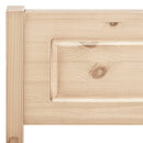 sengeramme uden madras massivt fyrretræ 200x200 cm