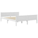 sengestel 120x200 cm massivt fyrretræ hvid