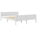 sengestel 140x200 cm massivt fyrretræ hvid