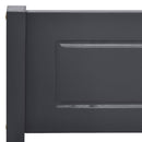 sengestel 140x200 cm massivt fyrretræ grå