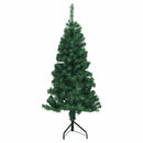 kunstigt juletræ til hjørne 150 cm PVC grøn