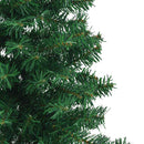 kunstigt juletræ til hjørne 150 cm PVC grøn