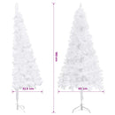 Kunstige juletræer PVC, Steel White