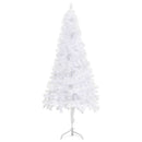 kunstigt juletræ til hjørne 240 cm PVC hvid