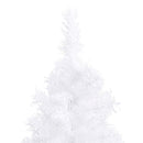 kunstigt juletræ til hjørne 240 cm PVC hvid
