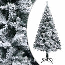 kunstigt juletræ med sne 120 cm PVC grøn