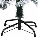 kunstigt juletræ med sne 120 cm PVC grøn