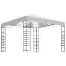 havepavillon med LED-lyskæder 3x3 m hvid