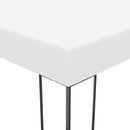 pavillon med LED-lyskæder 4x3x2,7 m hvid