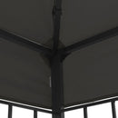 pavillon med LED-lyskæder 3x3 m antracitgrå