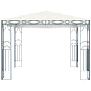 pavillon med LED-lyskæder 300x300 cm cremefarvet