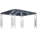 pavillon med LED-lyskæder 400x300 cm antracitgrå